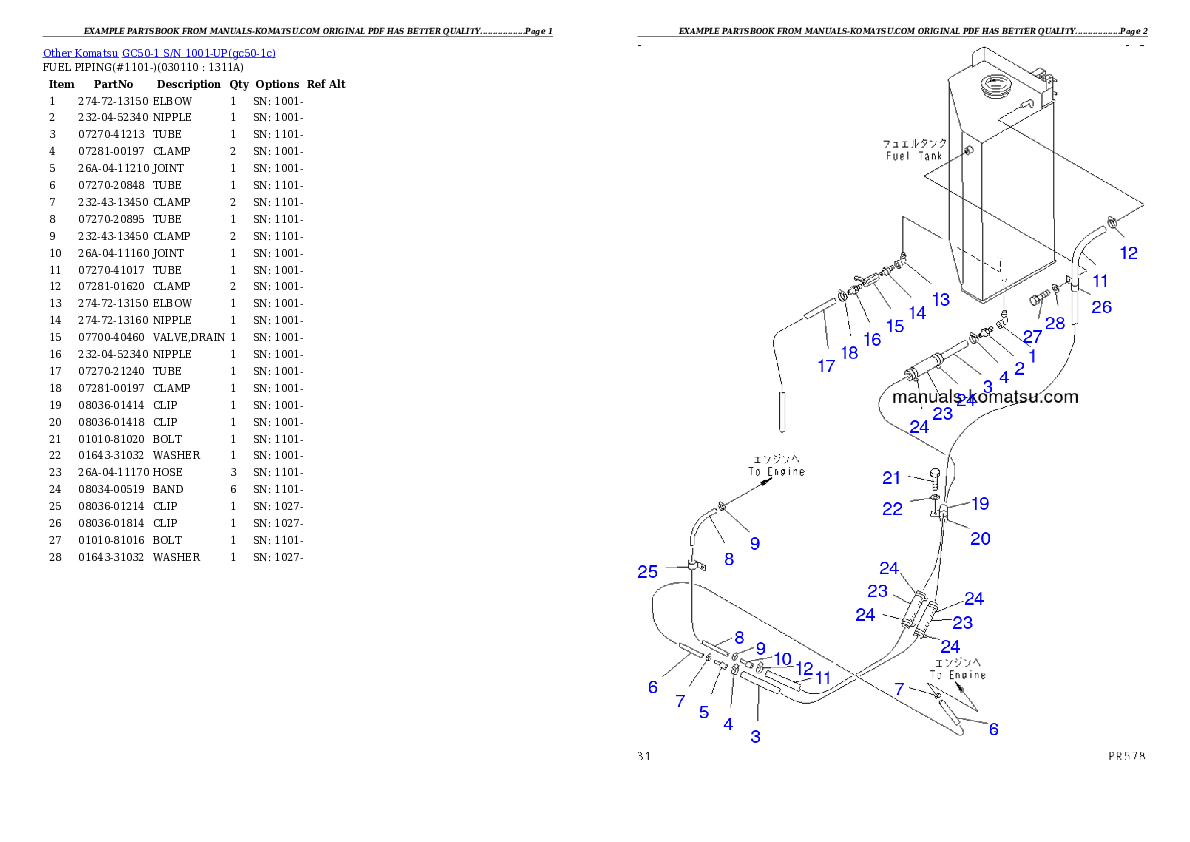 Protected: GC50-1 S/N 1001-UP Partsbook