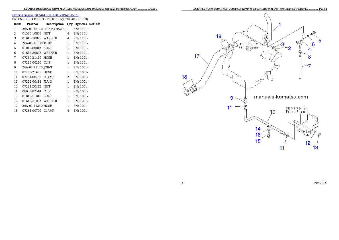 Protected: GC50-1 S/N 1001-UP Partsbook