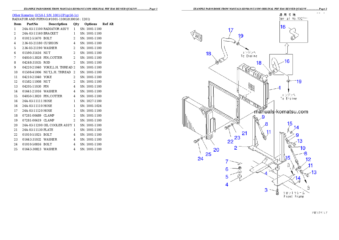Protected: GC50-1 S/N 1001-UP Partsbook
