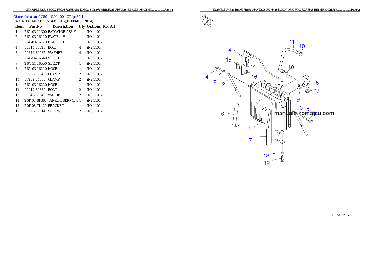 Protected: GC50-1 S/N 1001-UP Partsbook