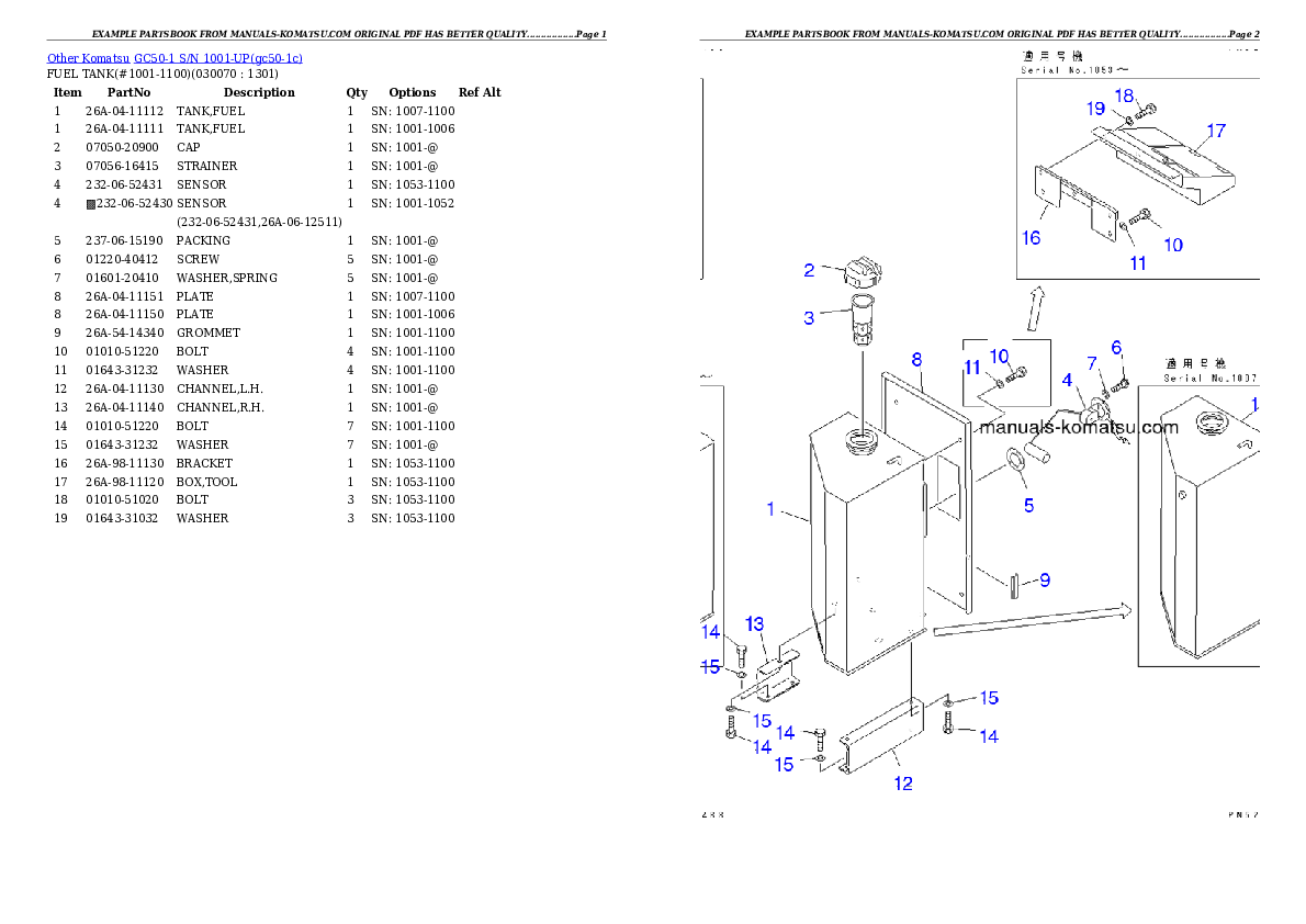 Protected: GC50-1 S/N 1001-UP Partsbook