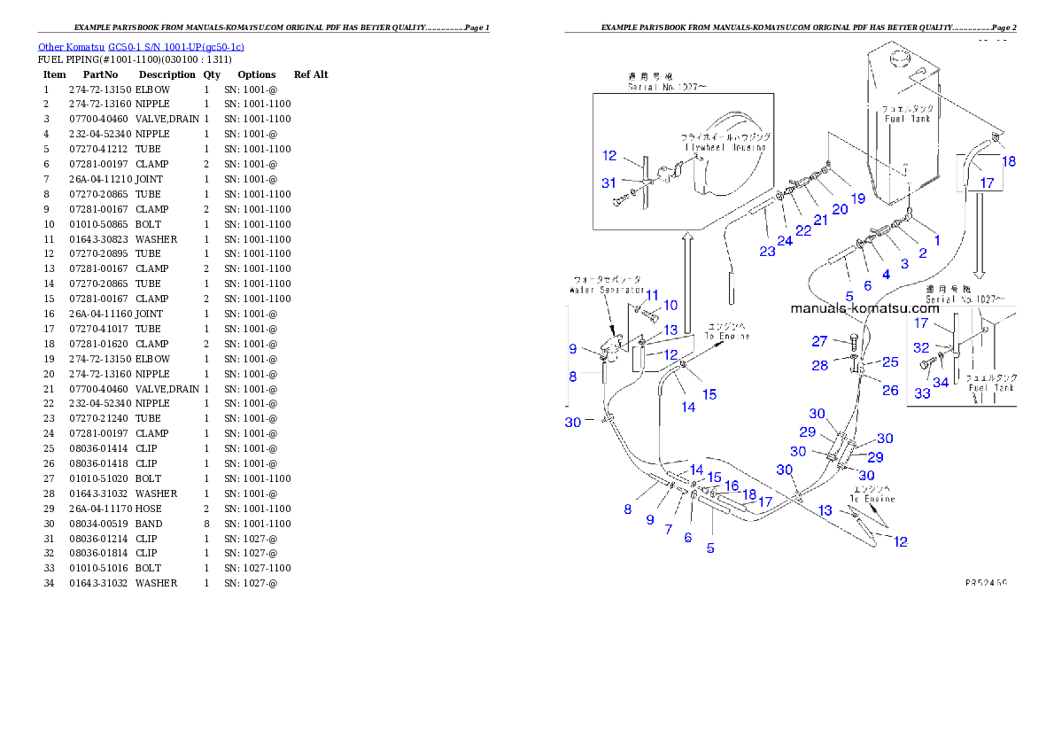 Protected: GC50-1 S/N 1001-UP Partsbook