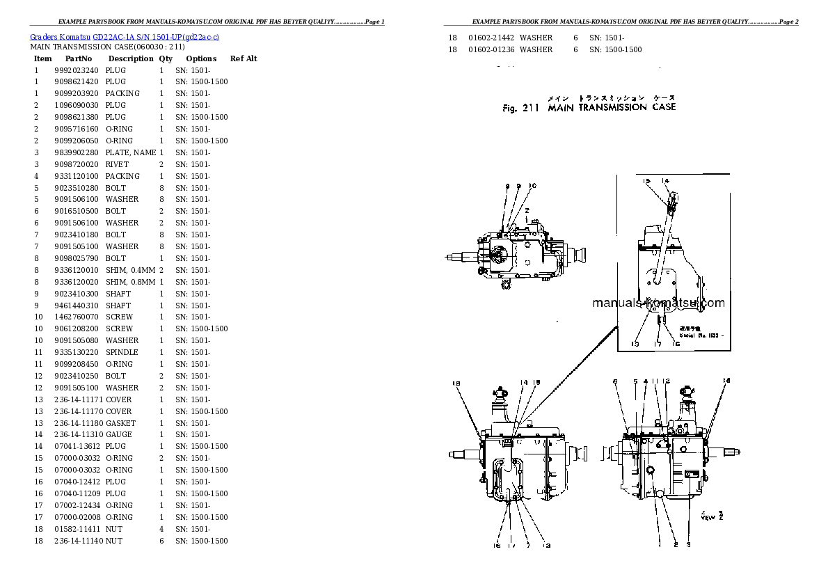 Protected: GD22AC-1A S/N 1501-UP Partsbook