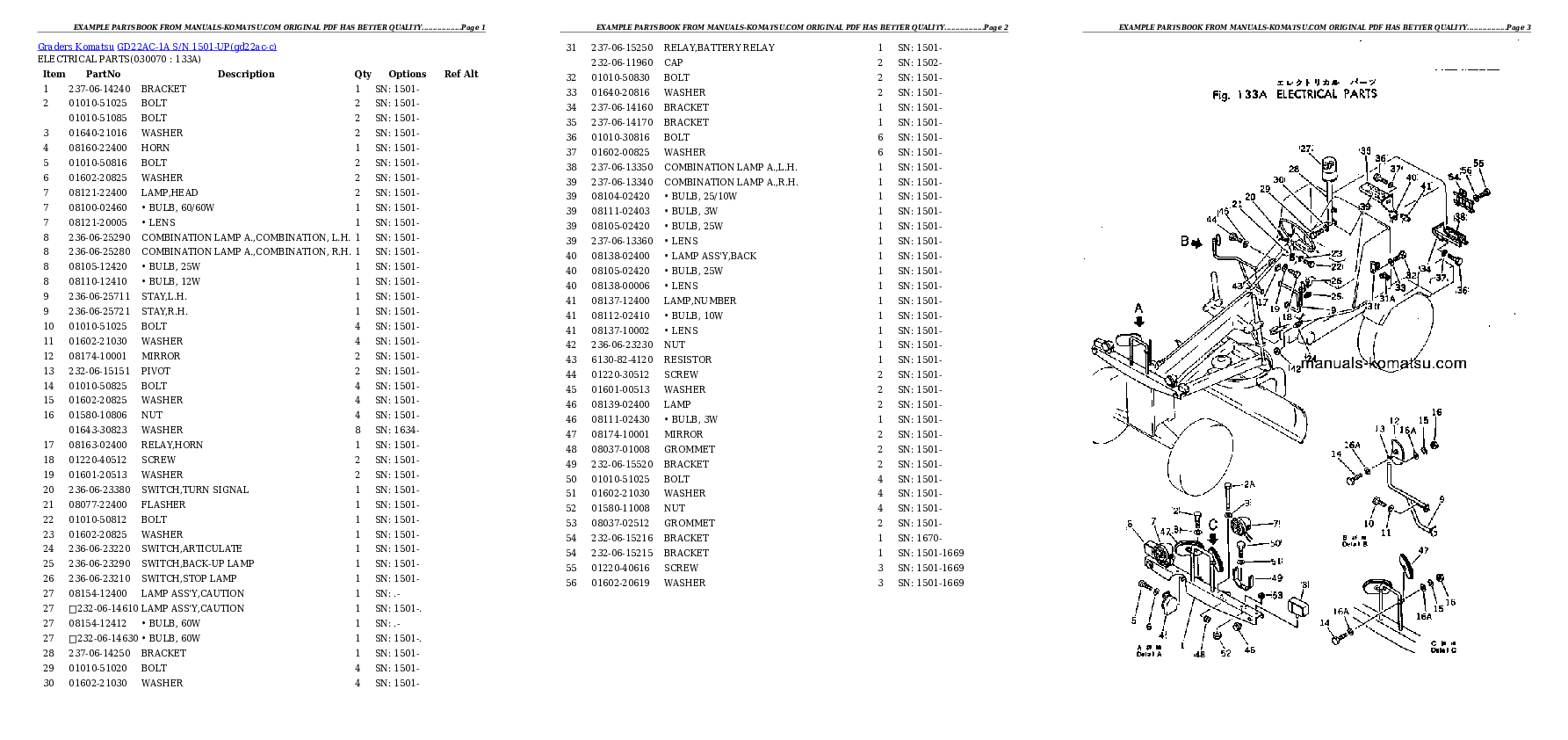 Protected: GD22AC-1A S/N 1501-UP Partsbook