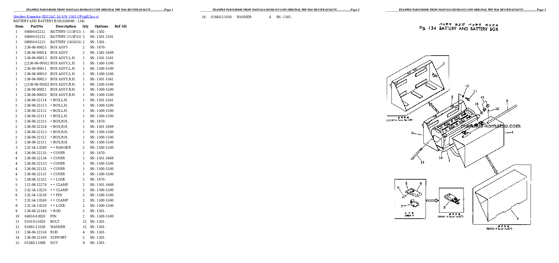 Protected: GD22AC-1A S/N 1501-UP Partsbook