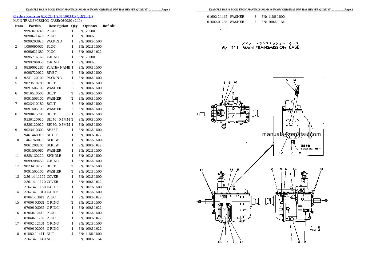 Protected: GD22H-1 S/N 1003-UP Partsbook
