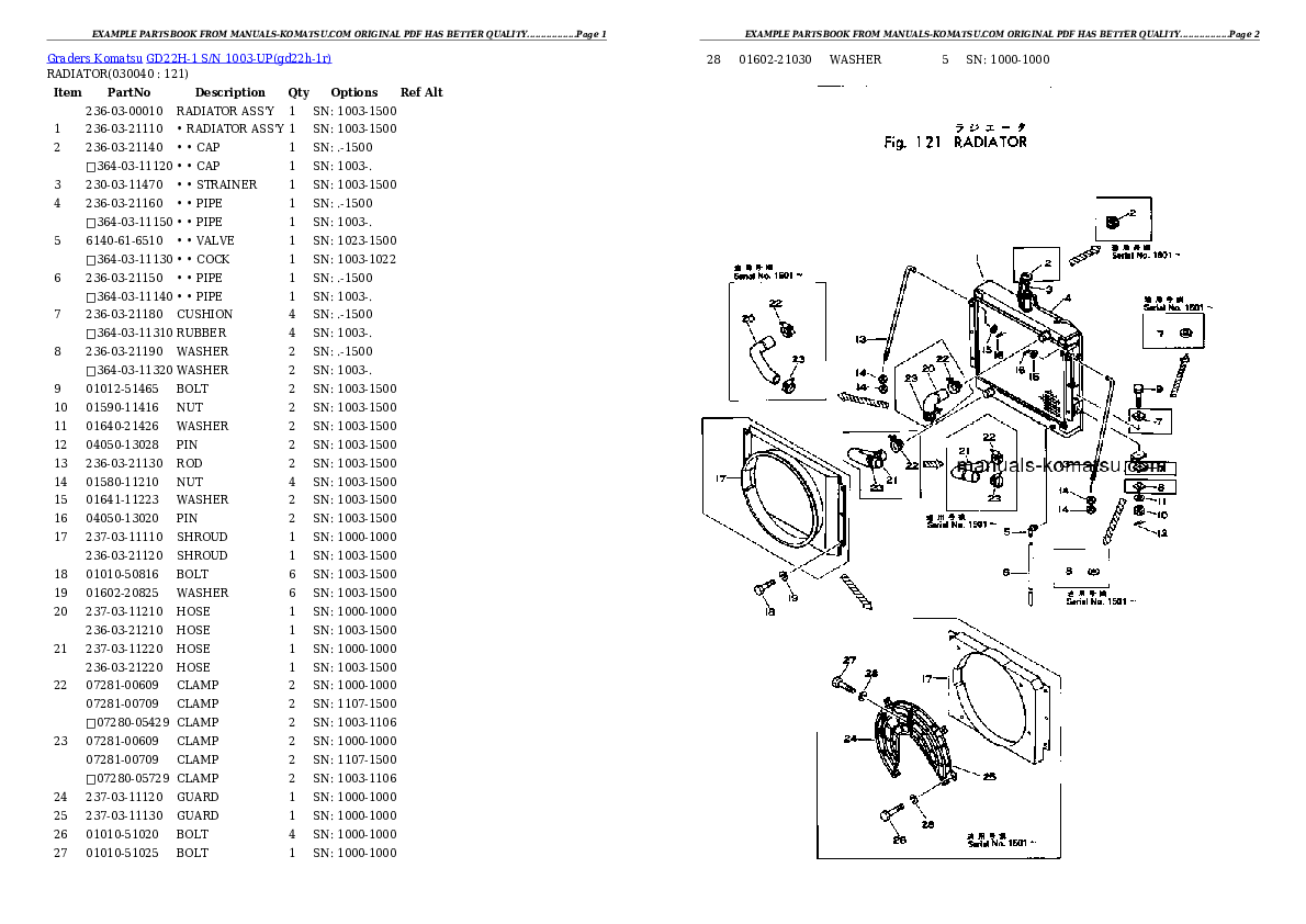 Protected: GD22H-1 S/N 1003-UP Partsbook