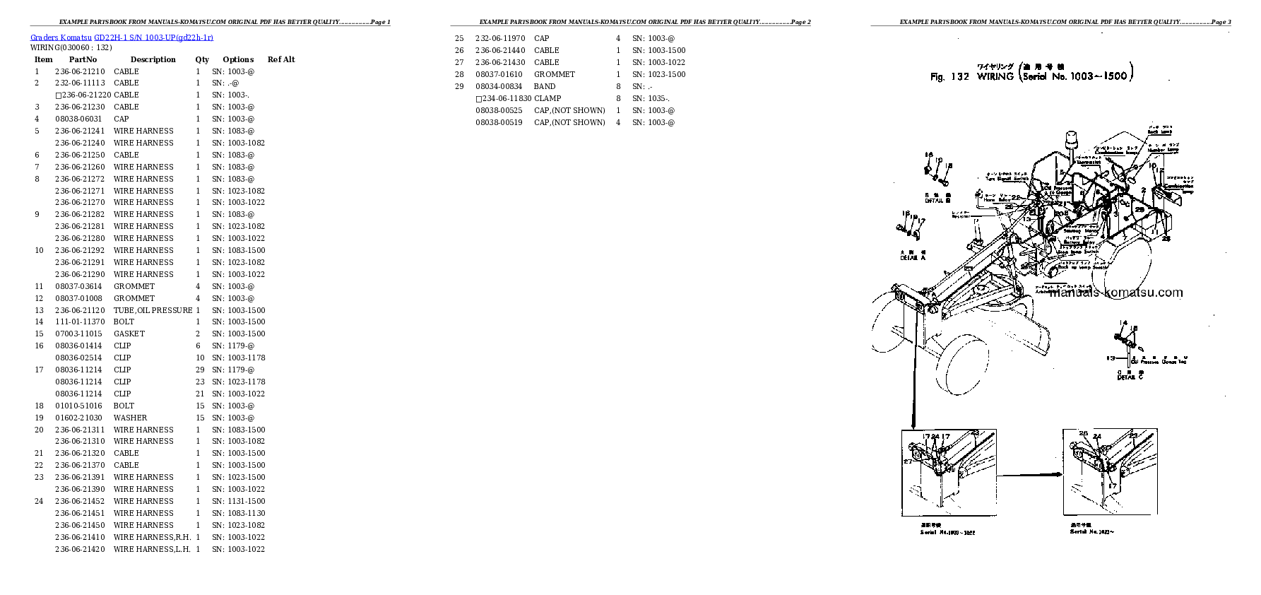 Protected: GD22H-1 S/N 1003-UP Partsbook