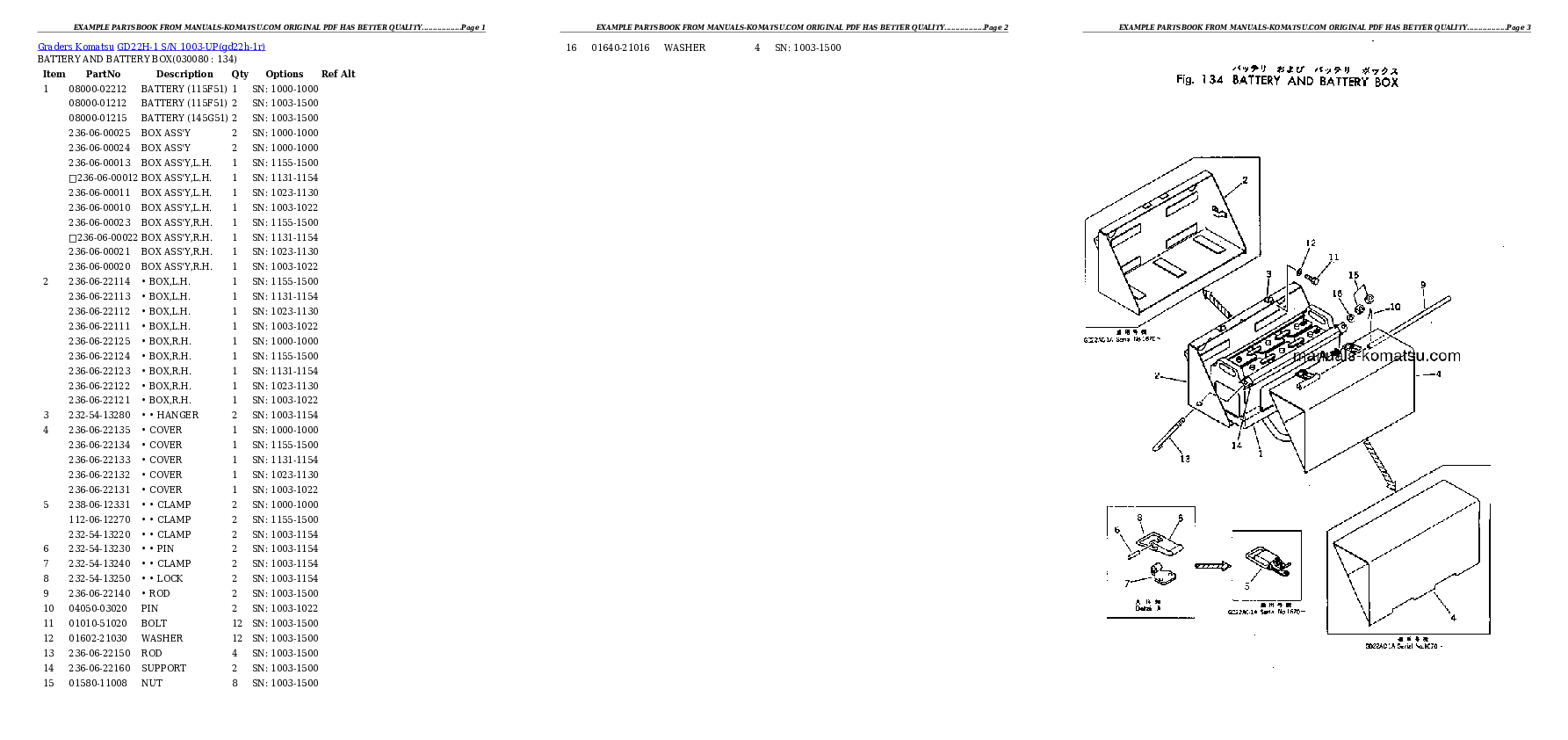 Protected: GD22H-1 S/N 1003-UP Partsbook