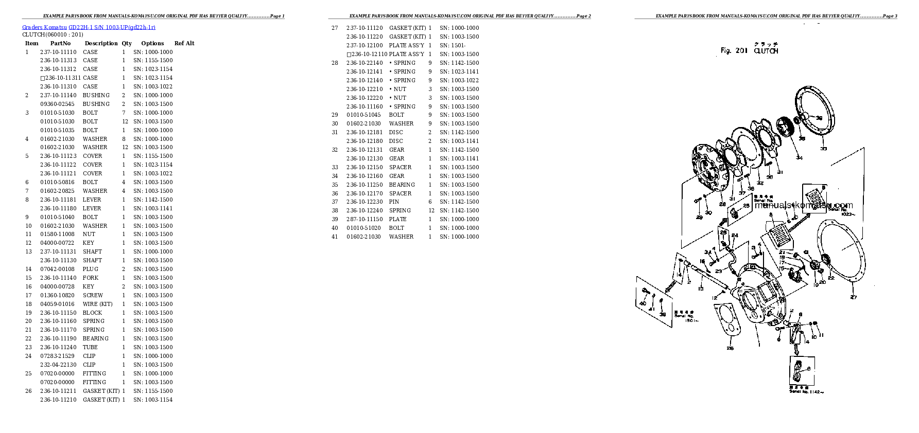 Protected: GD22H-1 S/N 1003-UP Partsbook