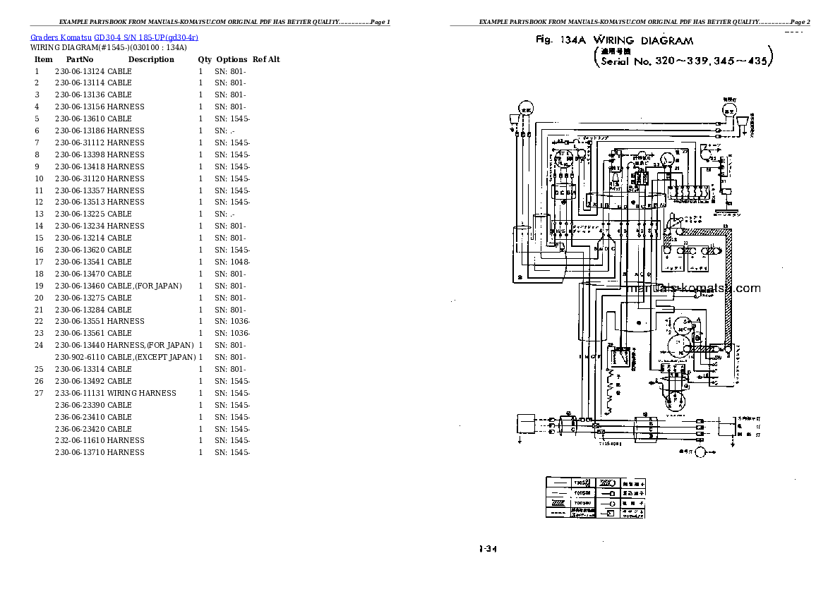 Protected: GD30-4 S/N 185-UP Partsbook