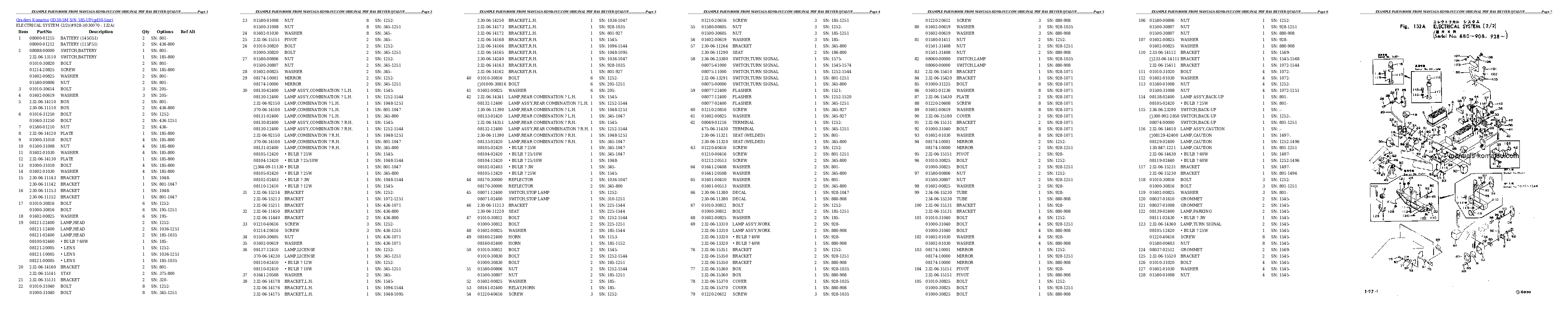 Protected: GD30-5M S/N 185-UP Partsbook