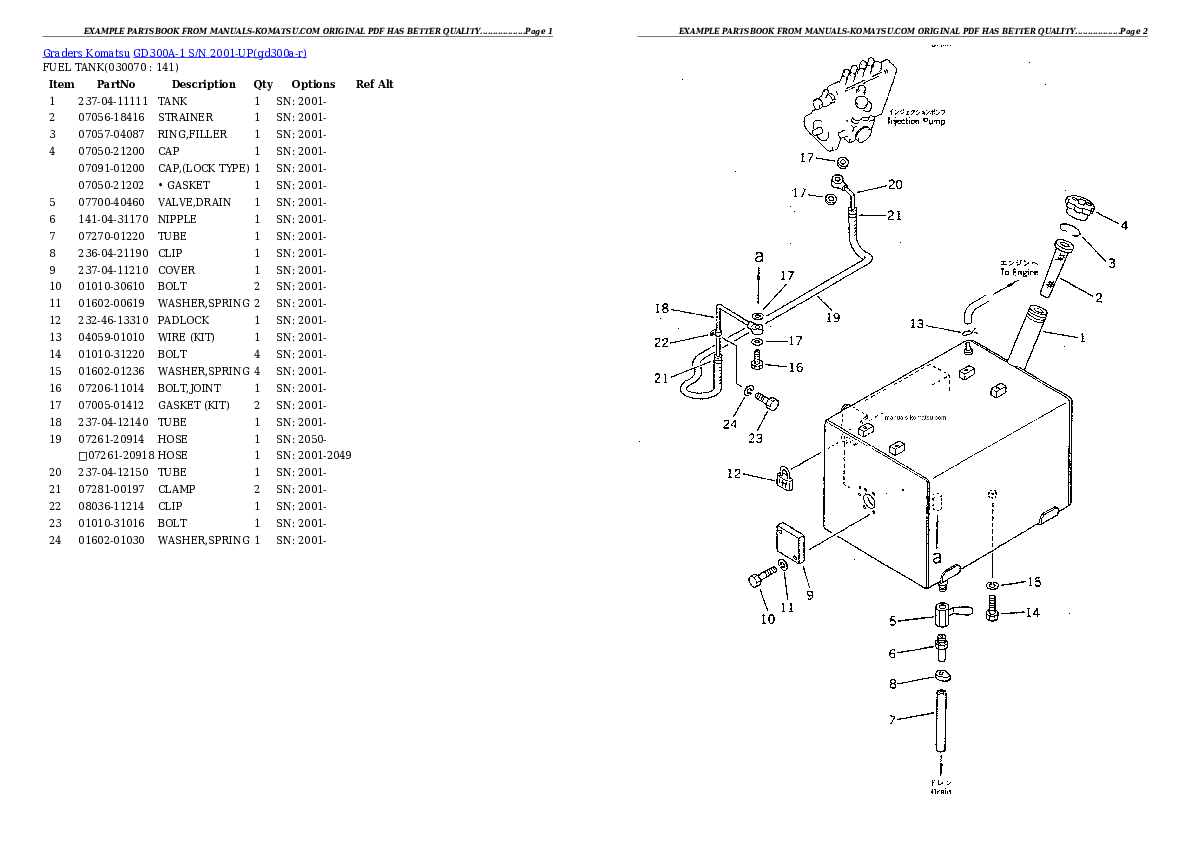 Protected: GD300A-1 S/N 2001-UP Partsbook