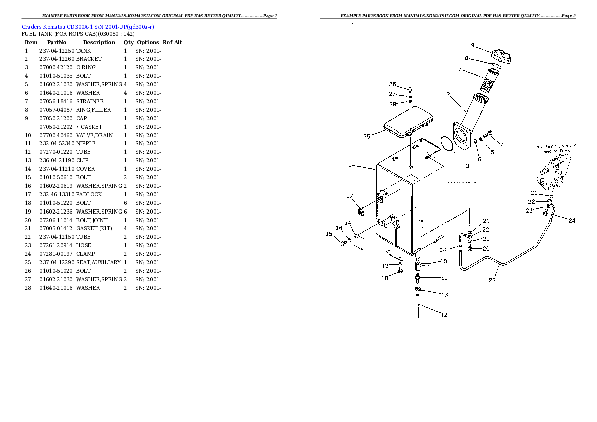 Protected: GD300A-1 S/N 2001-UP Partsbook
