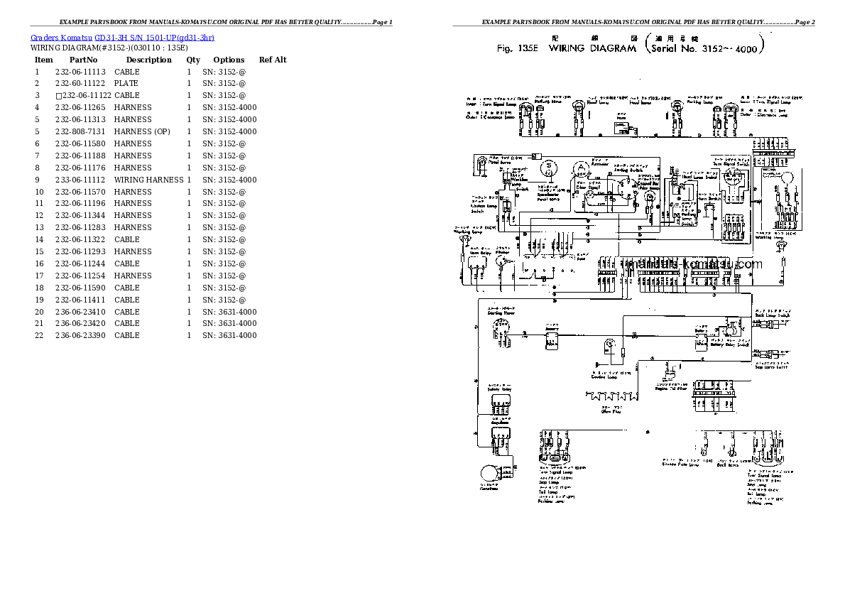 Protected: GD31-3H S/N 1501-UP Partsbook