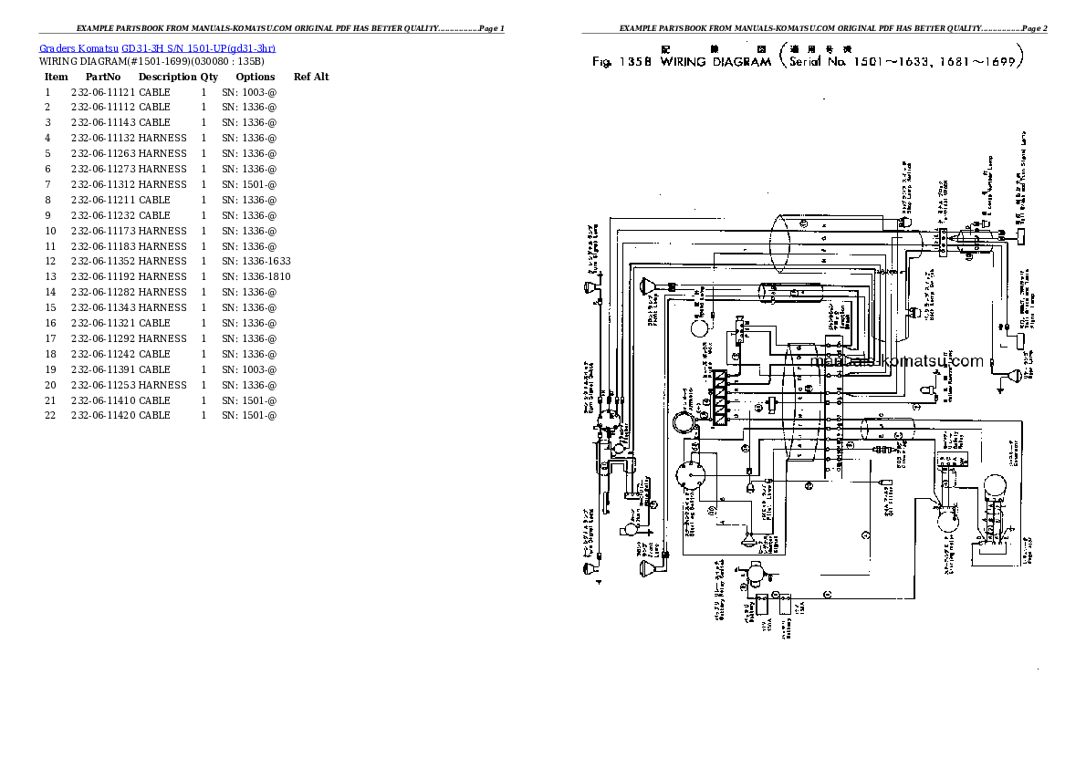 Protected: GD31-3H S/N 1501-UP Partsbook