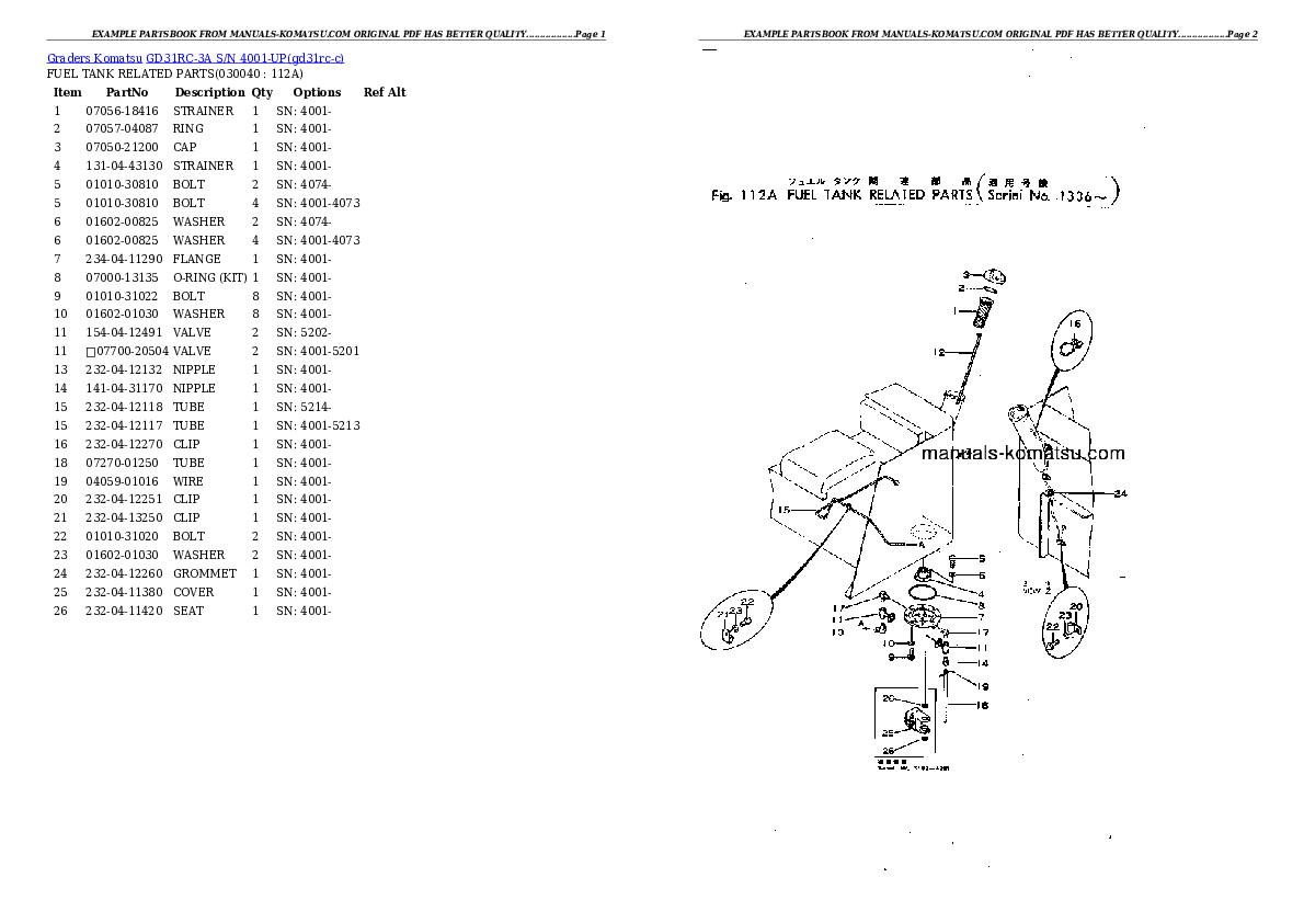 Protected: GD31RC-3A S/N 4001-UP Partsbook