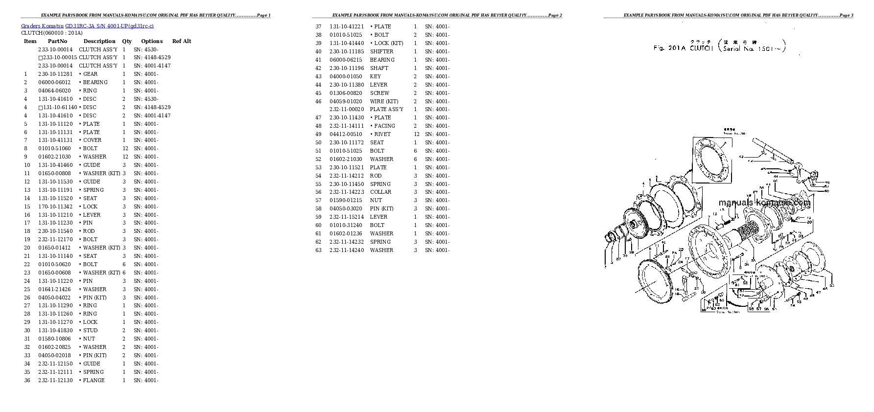 Protected: GD31RC-3A S/N 4001-UP Partsbook