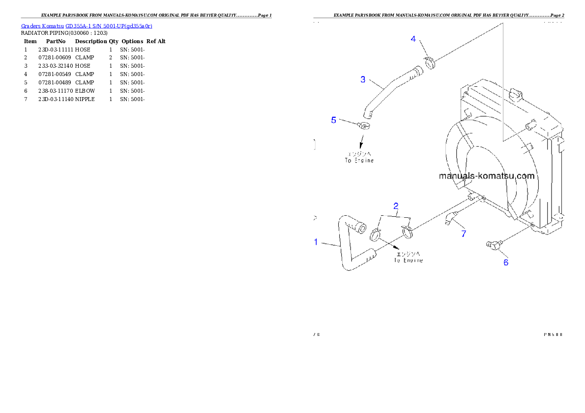 Protected: GD355A-1 S/N 5001-UP Partsbook