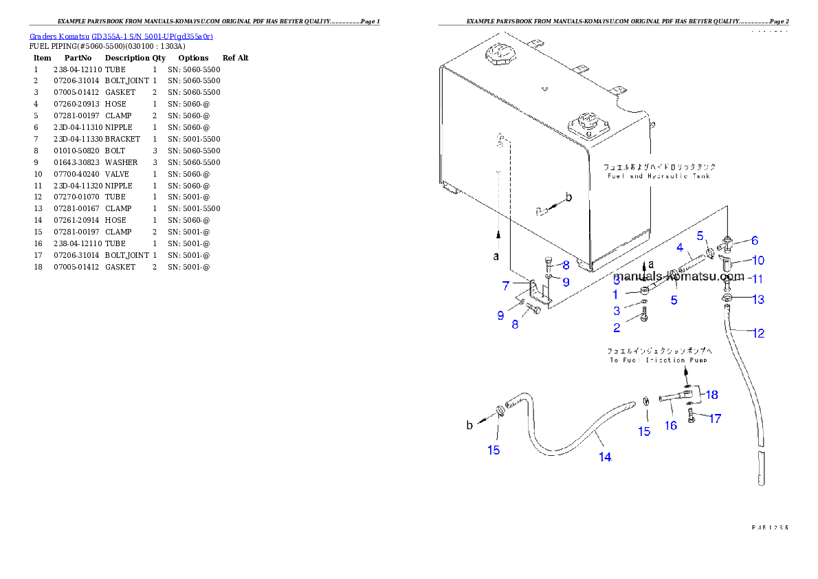 Protected: GD355A-1 S/N 5001-UP Partsbook