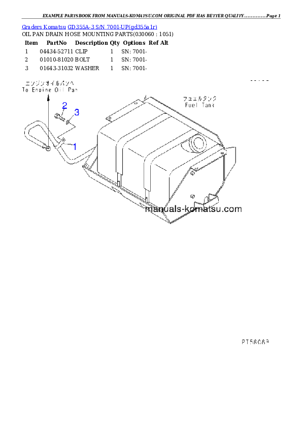 Protected: GD355A-3 S/N 7001-UP Partsbook