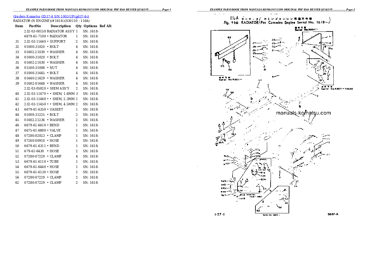 Protected: GD37-4 S/N 1003-UP Partsbook
