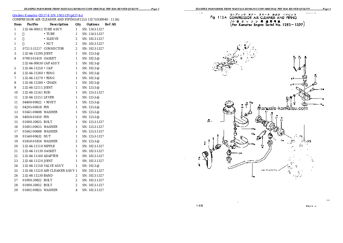 Protected: GD37-4 S/N 1003-UP Partsbook