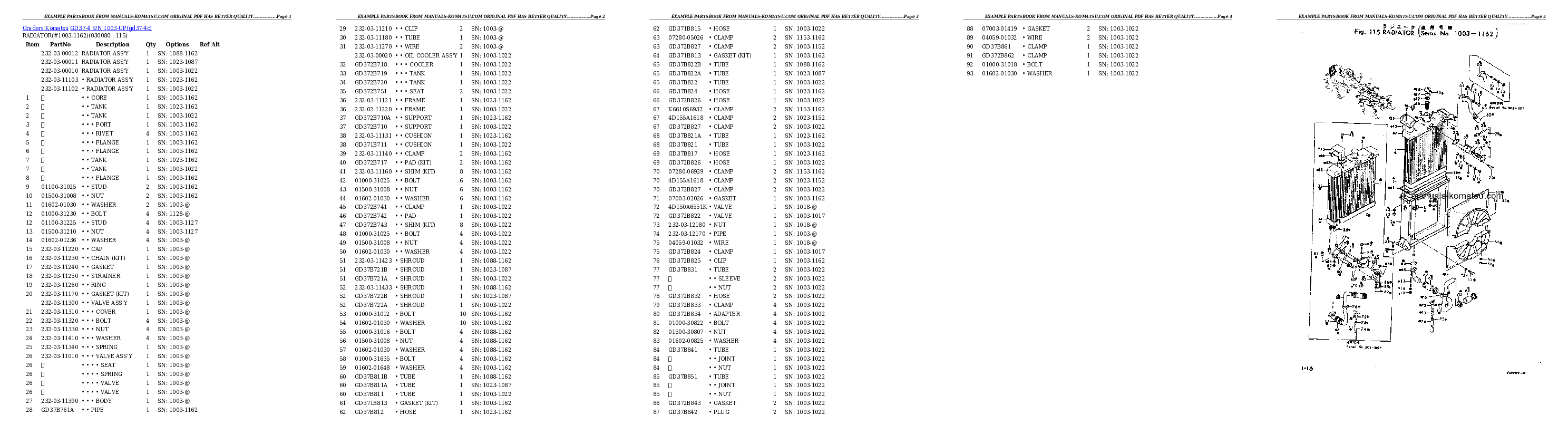 Protected: GD37-4 S/N 1003-UP Partsbook