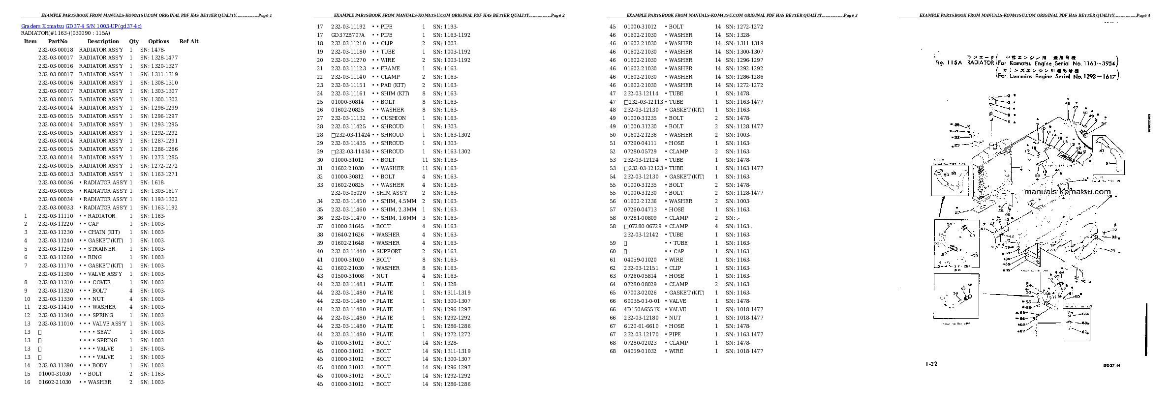 Protected: GD37-4 S/N 1003-UP Partsbook