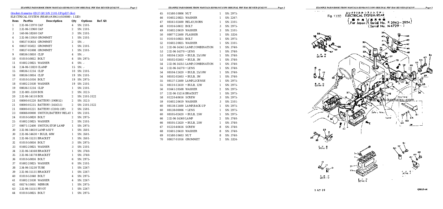 Protected: GD37-5H S/N 2101-UP Partsbook