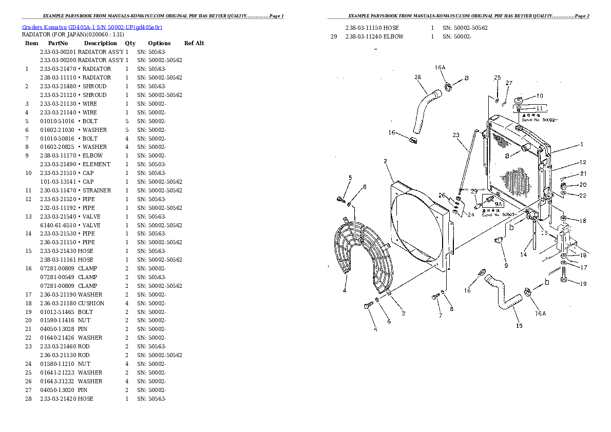 Protected: GD405A-1 S/N 50002-UP Partsbook