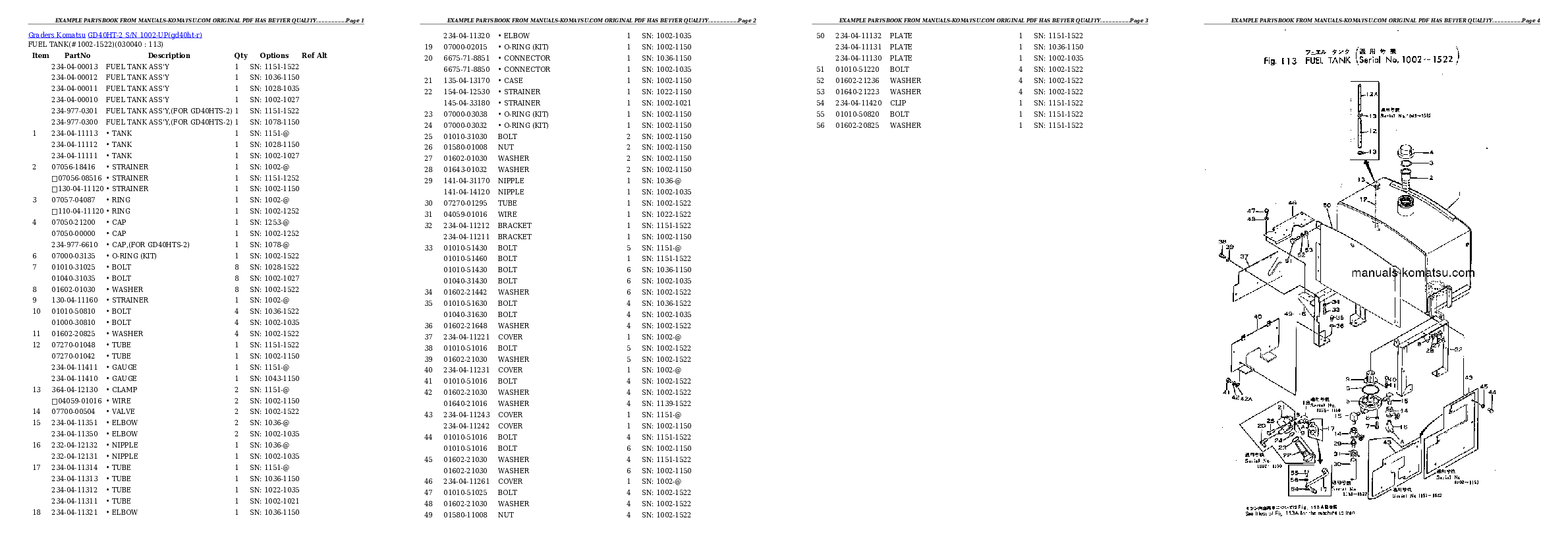 Protected: GD40HT-2 S/N 1002-UP Partsbook