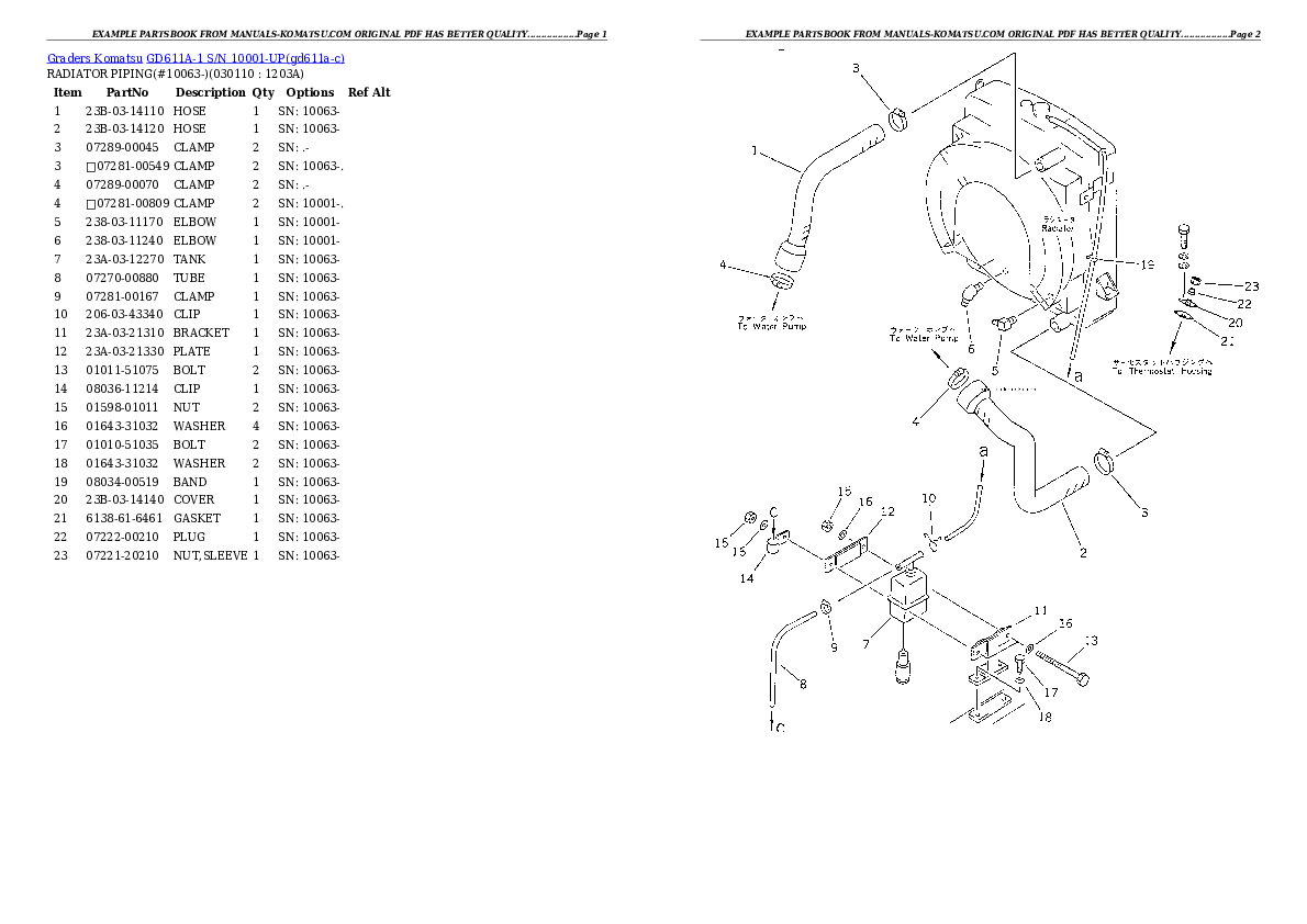 Protected: GD611A-1 S/N 10001-UP Partsbook