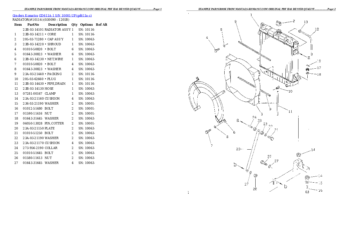 Protected: GD611A-1 S/N 10001-UP Partsbook