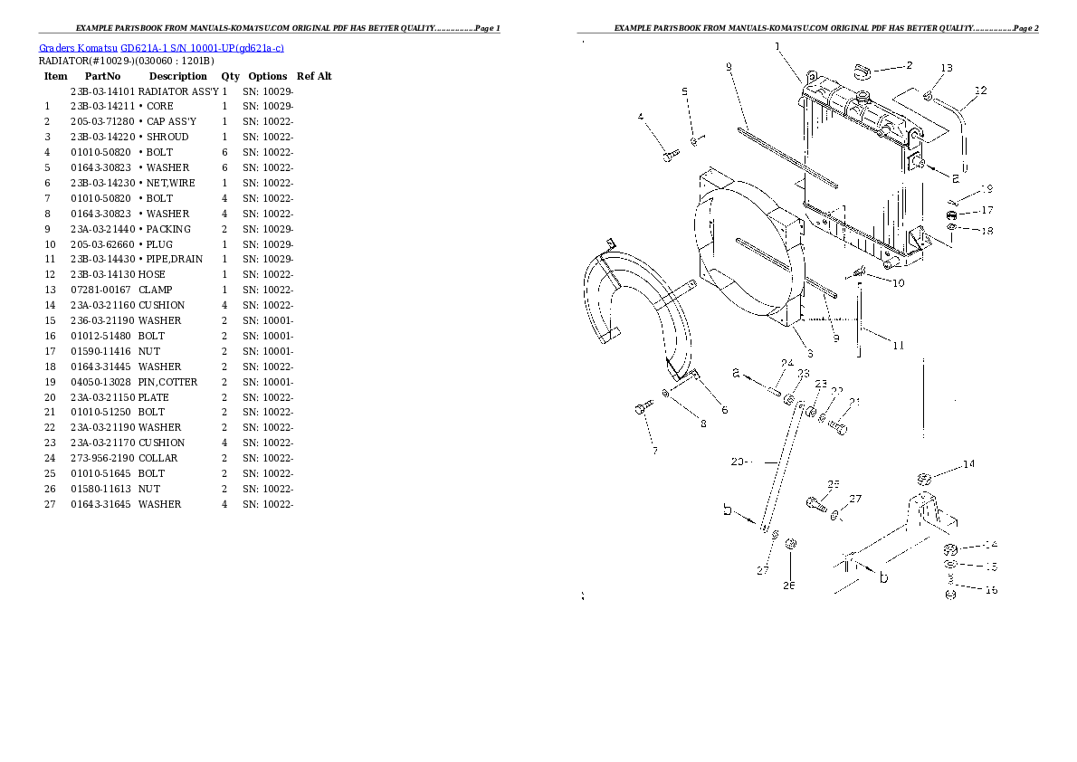 Protected: GD621A-1 S/N 10001-UP Partsbook