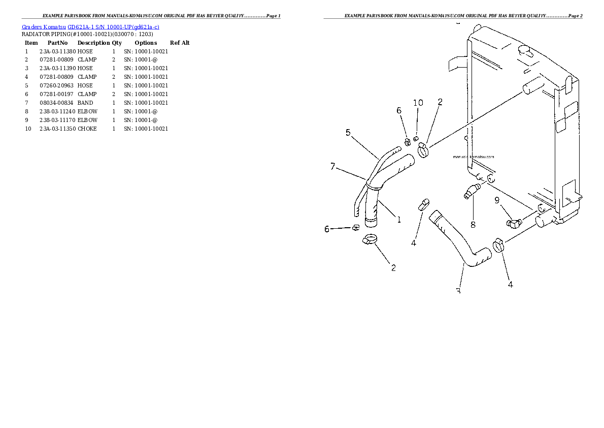 Protected: GD621A-1 S/N 10001-UP Partsbook