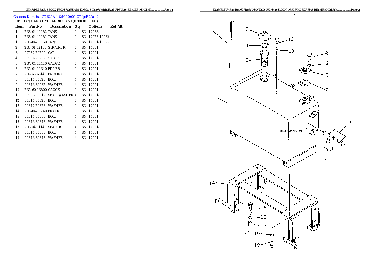 Protected: GD621A-1 S/N 10001-UP Partsbook