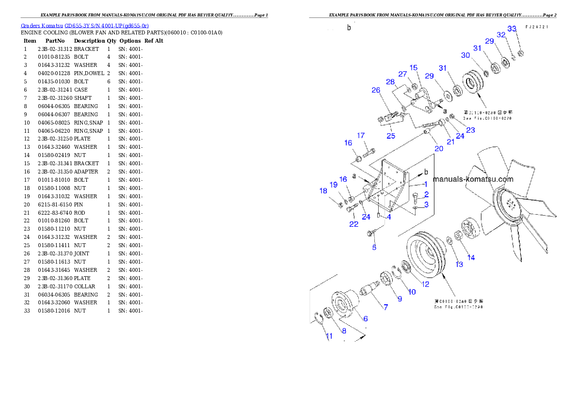 Protected: GD655-3Y S/N 4001-UP Partsbook