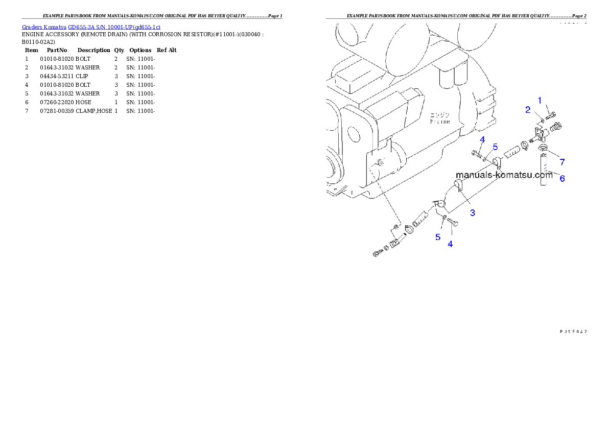 Protected: GD655-3A S/N 10001-UP Partsbook