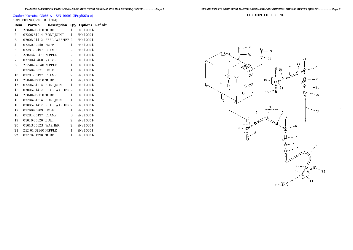 Protected: GD661A-1 S/N 10001-UP Partsbook