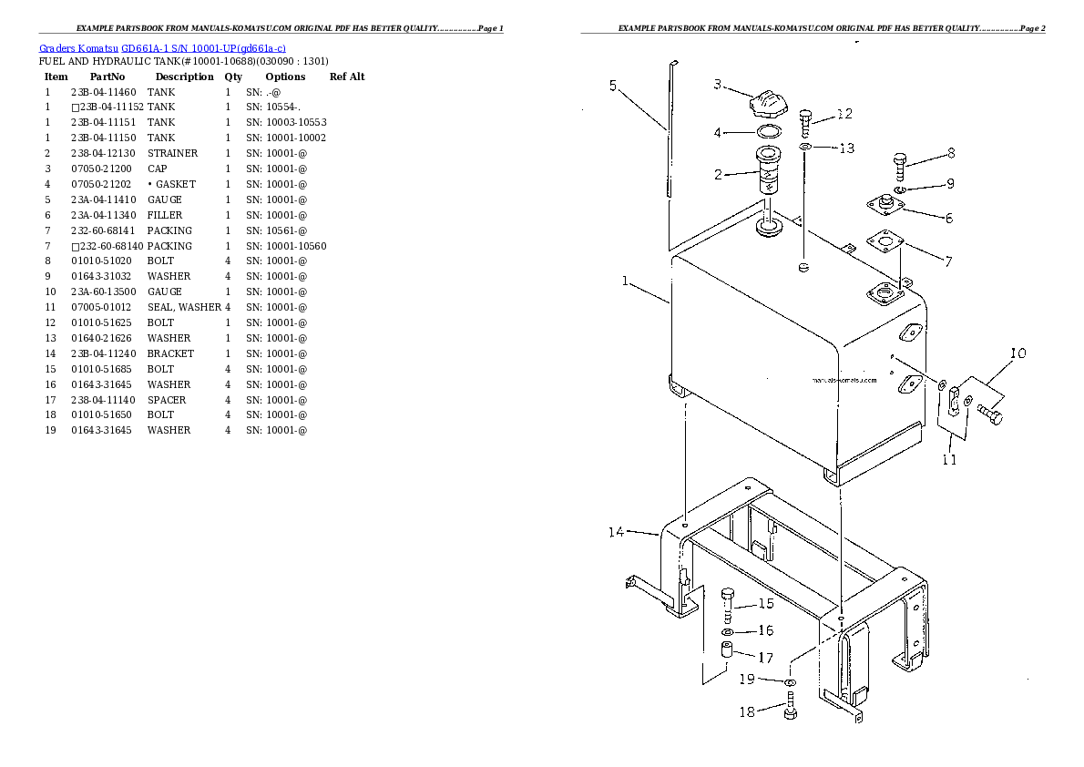Protected: GD661A-1 S/N 10001-UP Partsbook