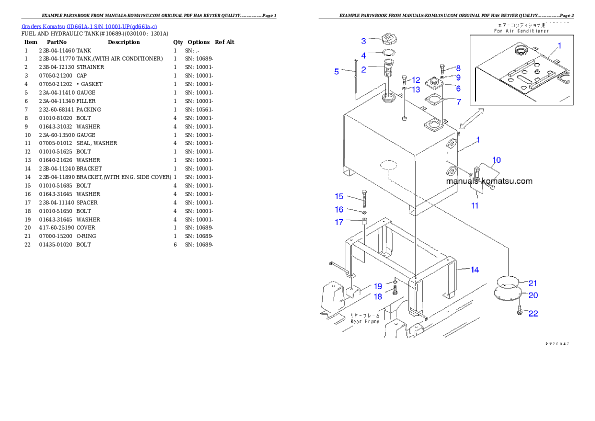 Protected: GD661A-1 S/N 10001-UP Partsbook