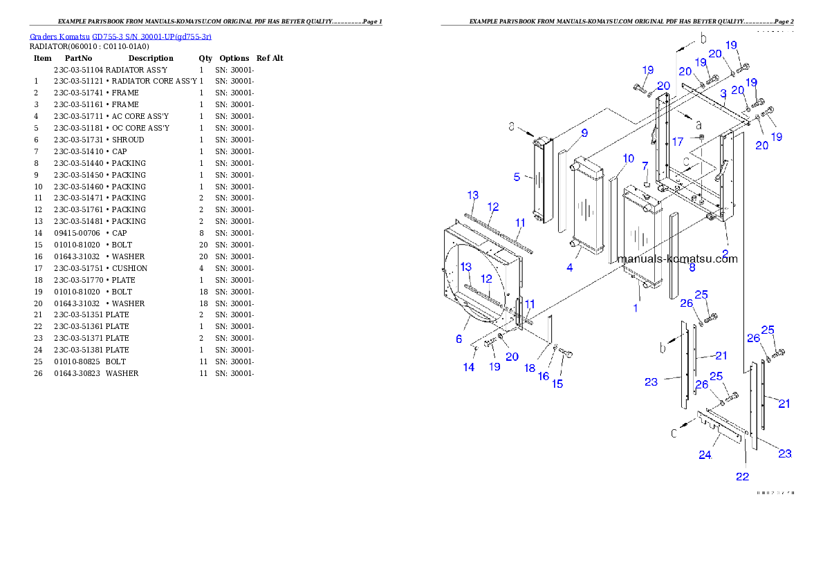 Protected: GD755-3 S/N 30001-UP Partsbook