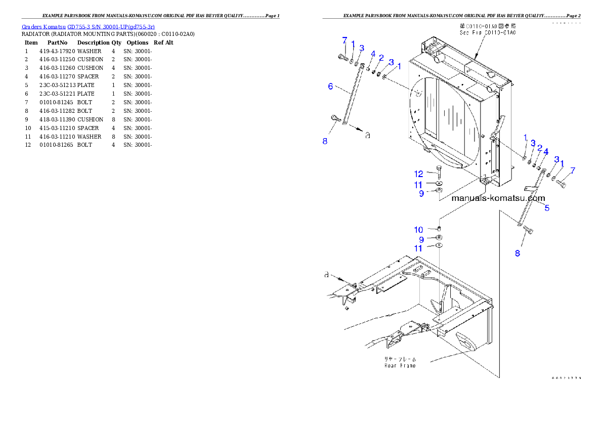Protected: GD755-3 S/N 30001-UP Partsbook
