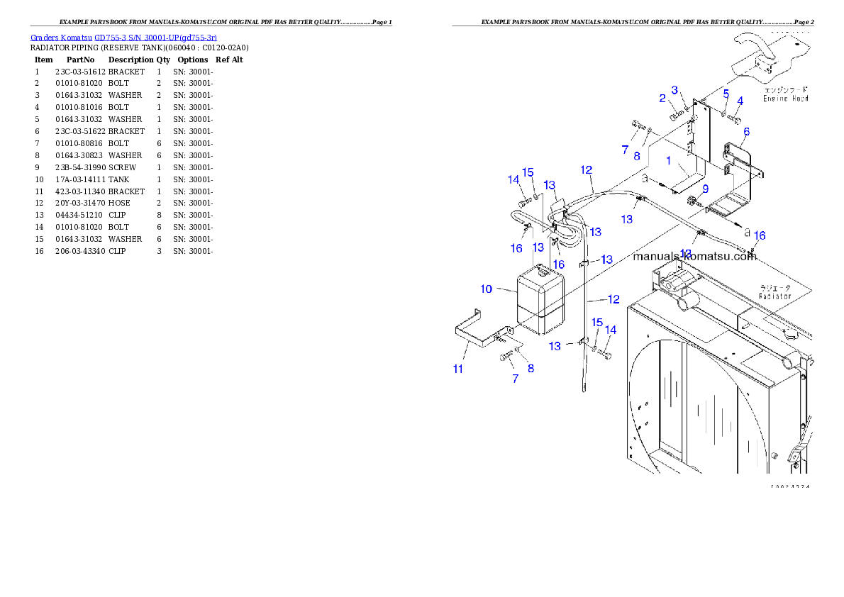 Protected: GD755-3 S/N 30001-UP Partsbook