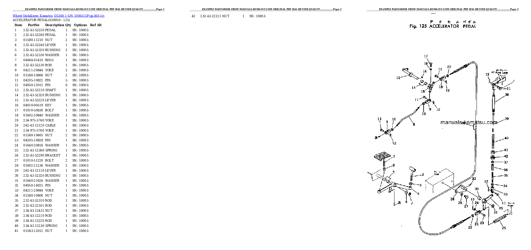 Protected: GS360-1 S/N 10003-UP Partsbook