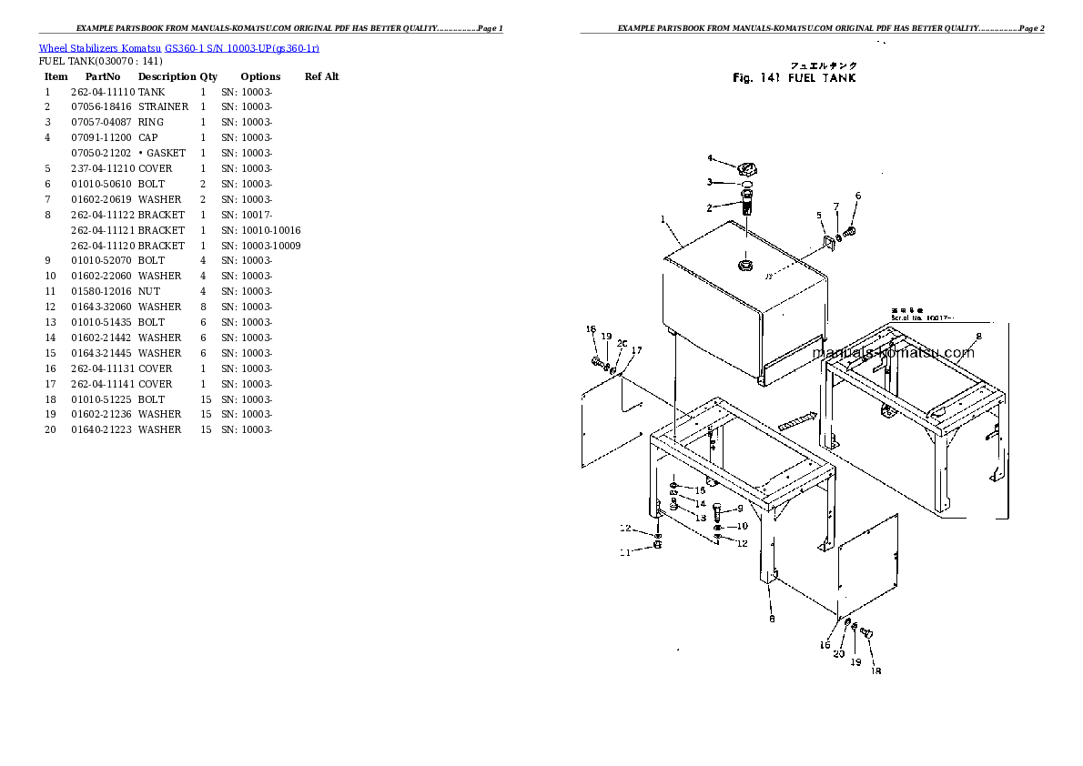 Protected: GS360-1 S/N 10003-UP Partsbook