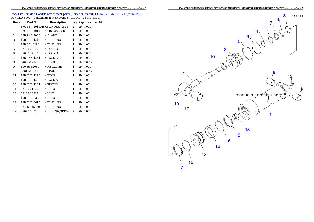 Protected: HFD409-1 S/N 1001-UP Partsbook