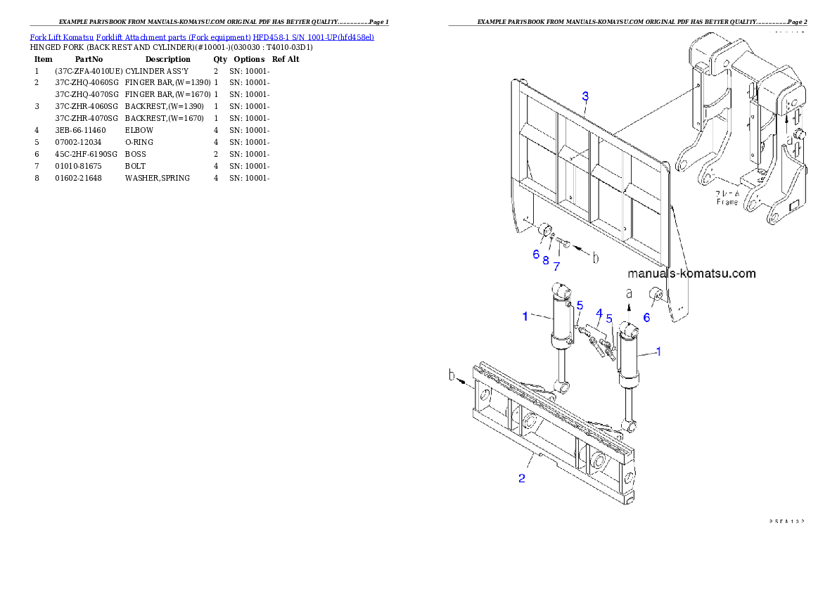 Protected: HFD458-1 S/N 1001-UP Partsbook