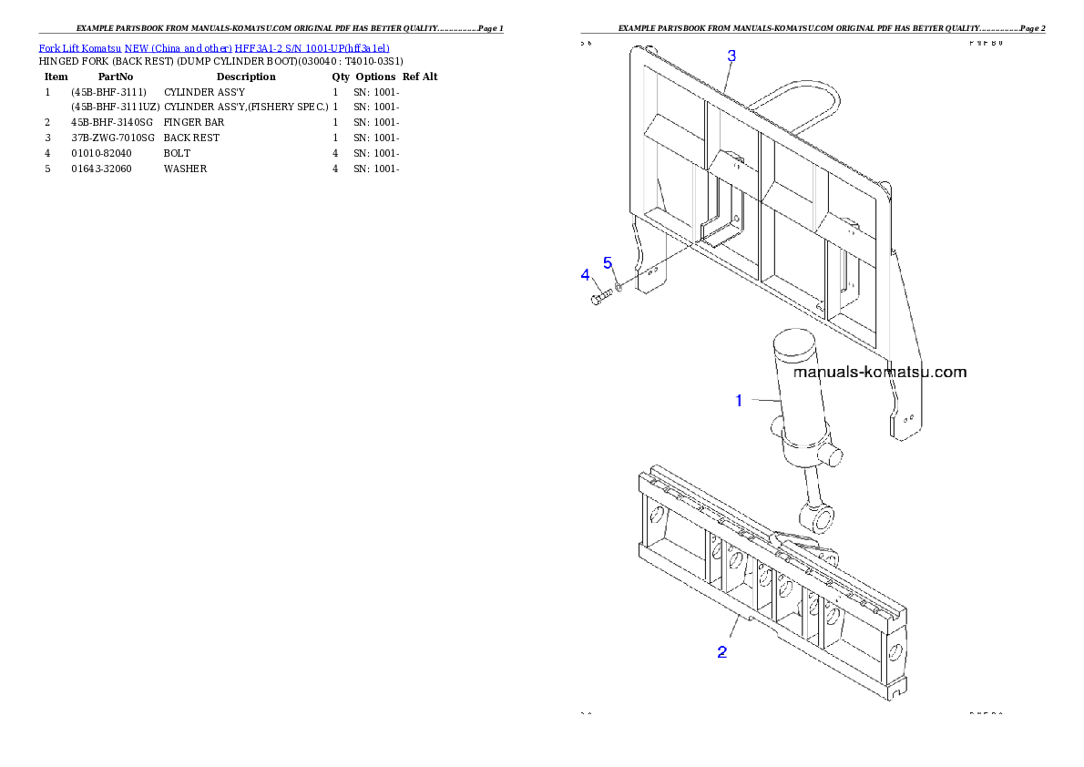 Protected: HFF3A1-2 S/N 1001-UP Partsbook